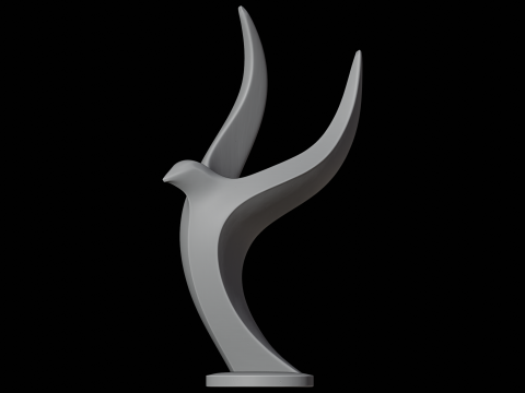 Decorazione per la casa modello di stampa 3D con scultura moderna colomba Modello 3D