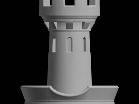 Porta-copos da Torre do Castelo Modelo de Impressão 3D