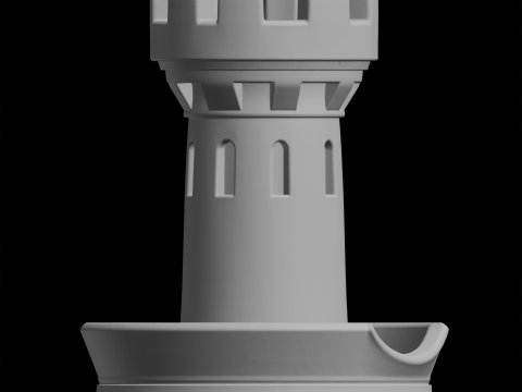 Montagne russe della torre del castello Modello di stampa 3D