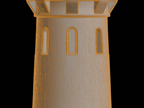 Castle Tower Coaster 3D Print Model