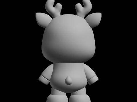 Фігурка оленя Чібі 3D Принт Модель