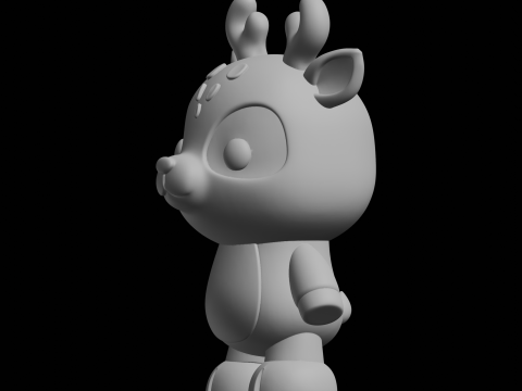 Фігурка оленя Чібі 3D Принт Модель