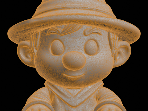 Chibi Wizard Figurine Fantasy Character 3D Print Model