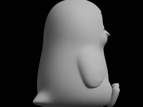 Chubby Penguin 3D Print Model 3D Print Model