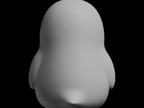 Chubby Penguin 3D Print Model 3D Print Model