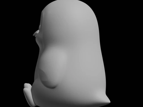 Chubby Penguin 3D Print Model 3D Print Model