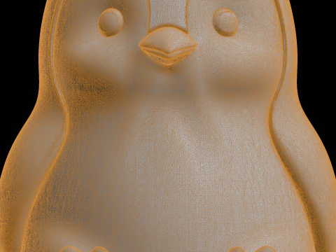 Chubby Penguin 3D Print Model 3D Print Model