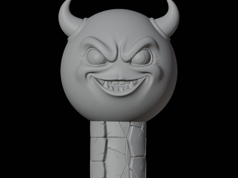 Kwade duivel Emoji karakter 3D printmodel