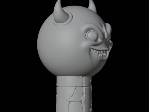Evil Devil Emoji Character 3D Print Model