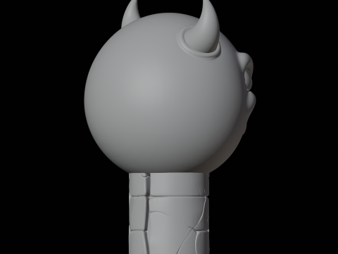 Evil Devil Emoji Character 3D Print Model