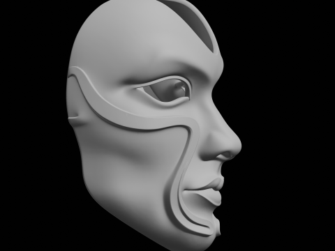 Decorative Face Mask 3D Print Model 3D Print Model