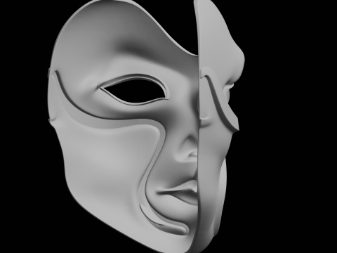 Decorative Face Mask 3D Print Model 3D Print Model