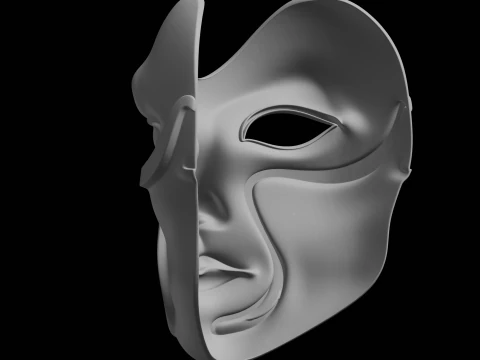 Decorative Face Mask 3D Print Model 3D Print Model