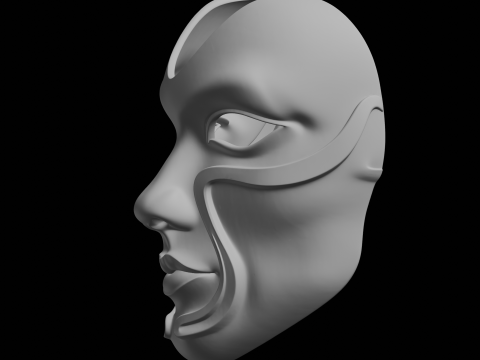 Decorative Face Mask 3D Print Model 3D Print Model