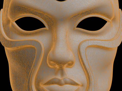 Decorative Face Mask 3D Print Model 3D Print Model