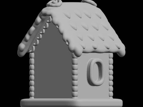 Gingerbread House Holiday Decor 3D Print Model