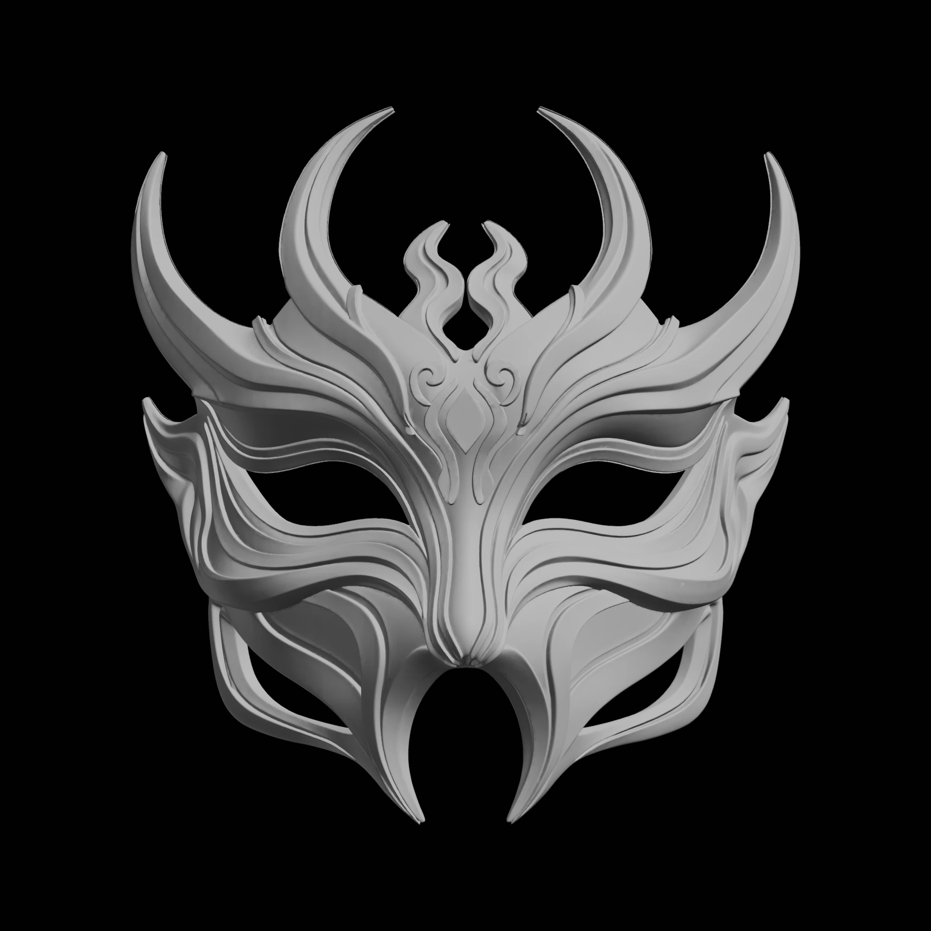 Ornate Mask 3D Print Model 3D Print Model .c4d .max .obj .3ds .fbx .stl .blend