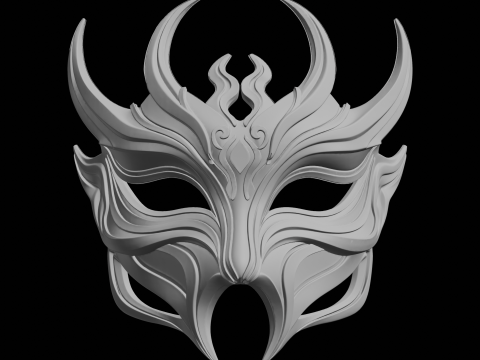 Modello di stampa 3D maschera ornata Modello di stampa 3D