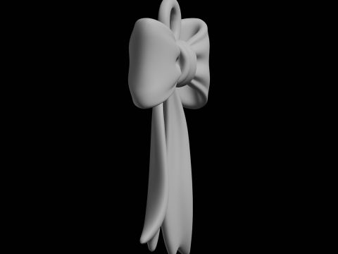 Ribbon Bow Decorative Element 3D Print Model