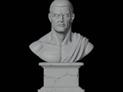 Rzymskie popiersie męskie Model do druku 3D