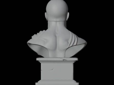 Roman Male Bust 3D Print Model