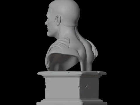 Roman Male Bust 3D Print Model