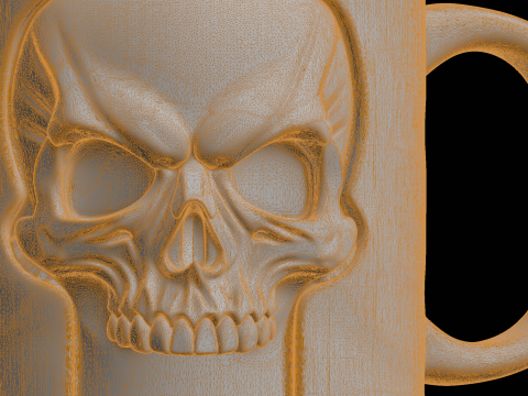 Skull Mug 3D Print Model Drinkware 3D Print Model