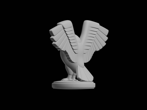 Stylized Owl Sculpture 3D Print Model
