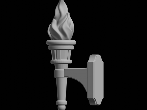 Torch Wall Sconce Home Decor 3D Print Model