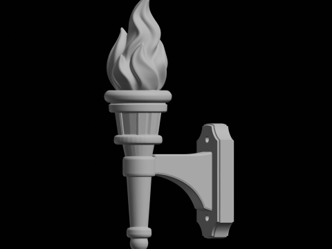 Torch Wall Sconce Home Decor 3D Print Model