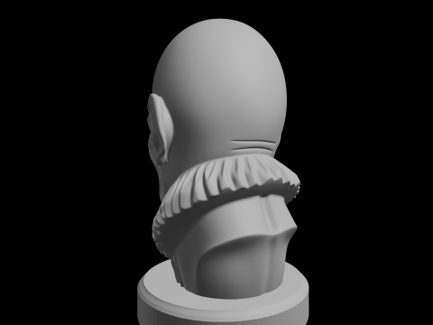 Angry Creepy Clown Bust 3D Print Model