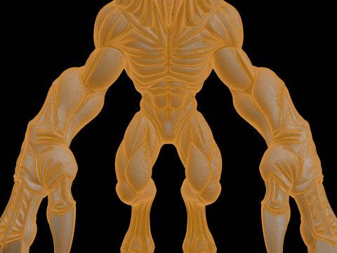 利爪怪物生物 3D 打印模型