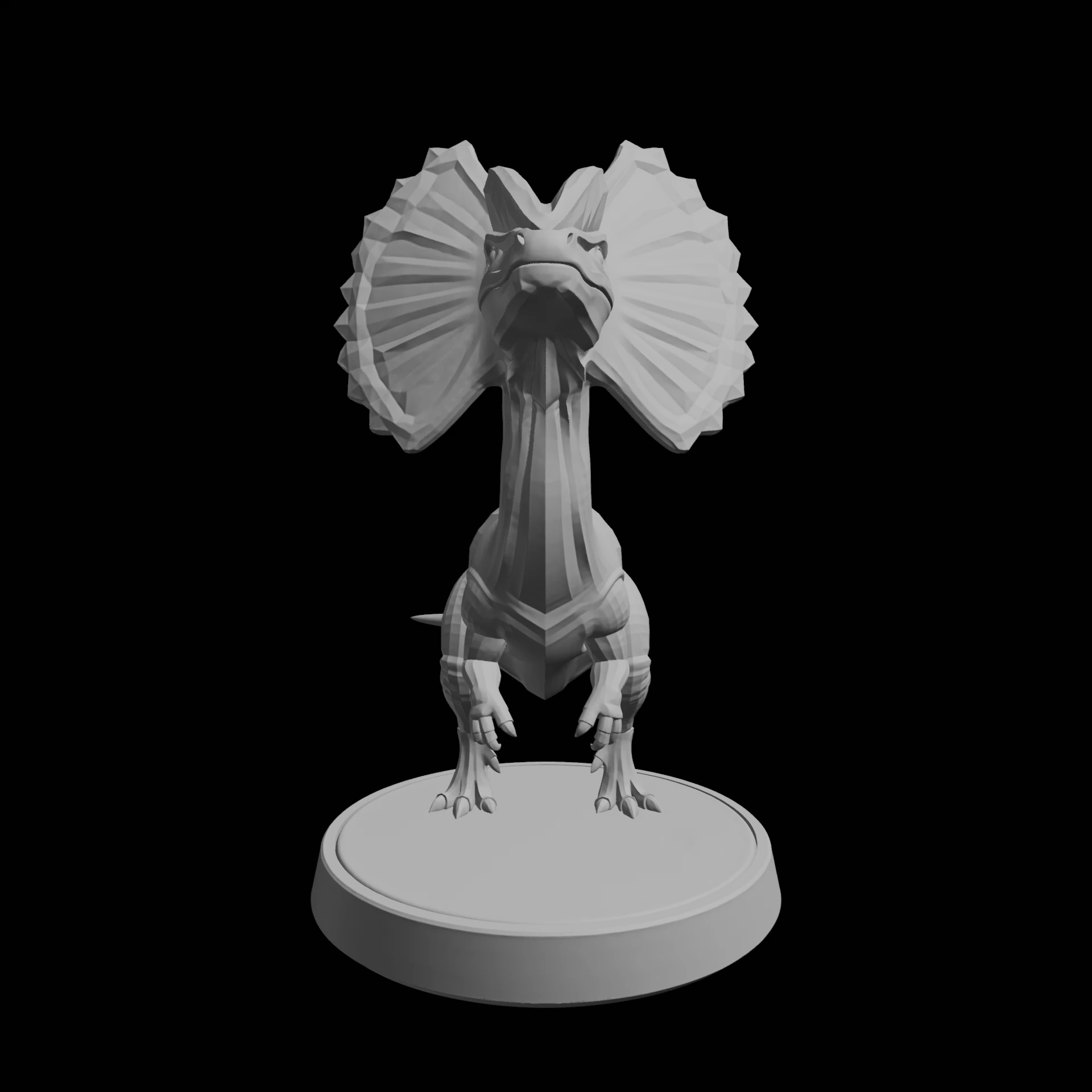 Dilophosaurus Miniature 3D Print Model .c4d .max .obj .3ds .fbx .stl .blend 
