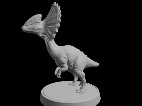 微型双脊龙 3D 打印模型