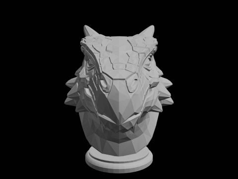 ドラゴンバスト 3Dプリントモデル