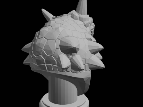Dragon Bust 3D Print Model