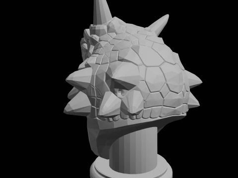 Dragon Bust 3D Print Model