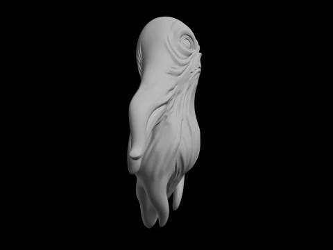 Ghost Creature Sculpture 3D Print Model