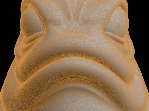 Grumpy Blob Creature 3D Print Model
