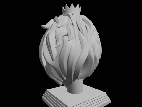 Topper do Cetro do Rei Modelo de Impressão 3D