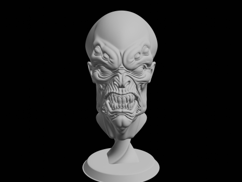 उत्परिवर्ती एलियन विचित्र प्राणी मूर्तिकला 3D प्रिंट मॉडल