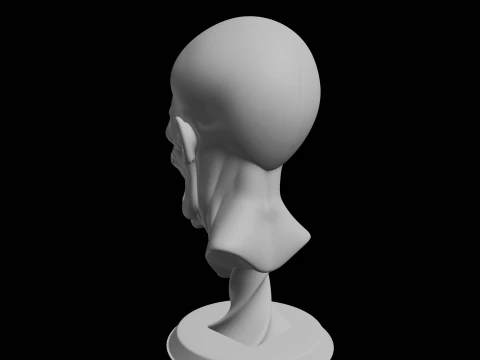 Mutant Alien Grotesque Creature Sculpture 3D Print Model