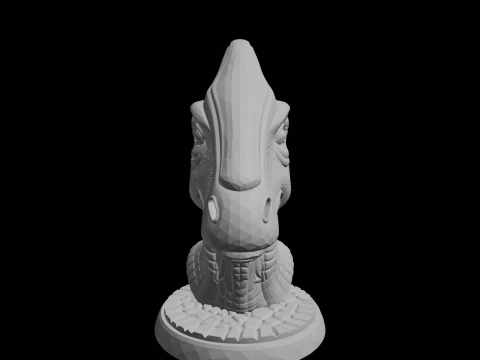 Busto di Parasaurolofo Modello di stampa 3D