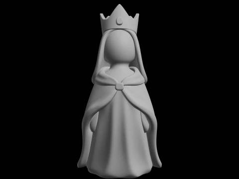 Модель Regal Queen Figure 3D Print 3D Принт Модель