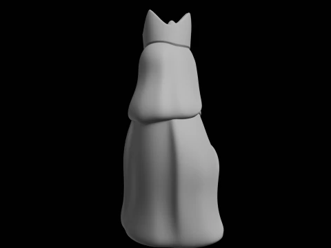 Regal Queen Figure 3D Print Model 3D Print Model