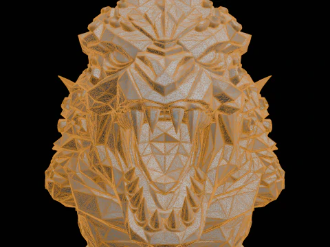 Sea Dragon Bust 3D Print Model