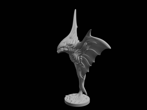 Sky Manta Monster 3D Print Model