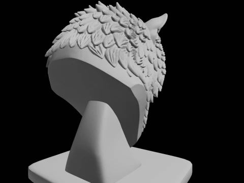 Tiger With Mane 3D Print Model