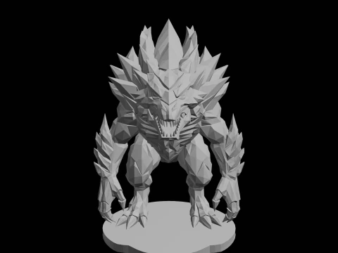 Mostro di cristallo Modello di stampa 3D