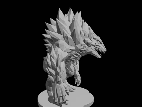 Crystal Monster 3D Print Model